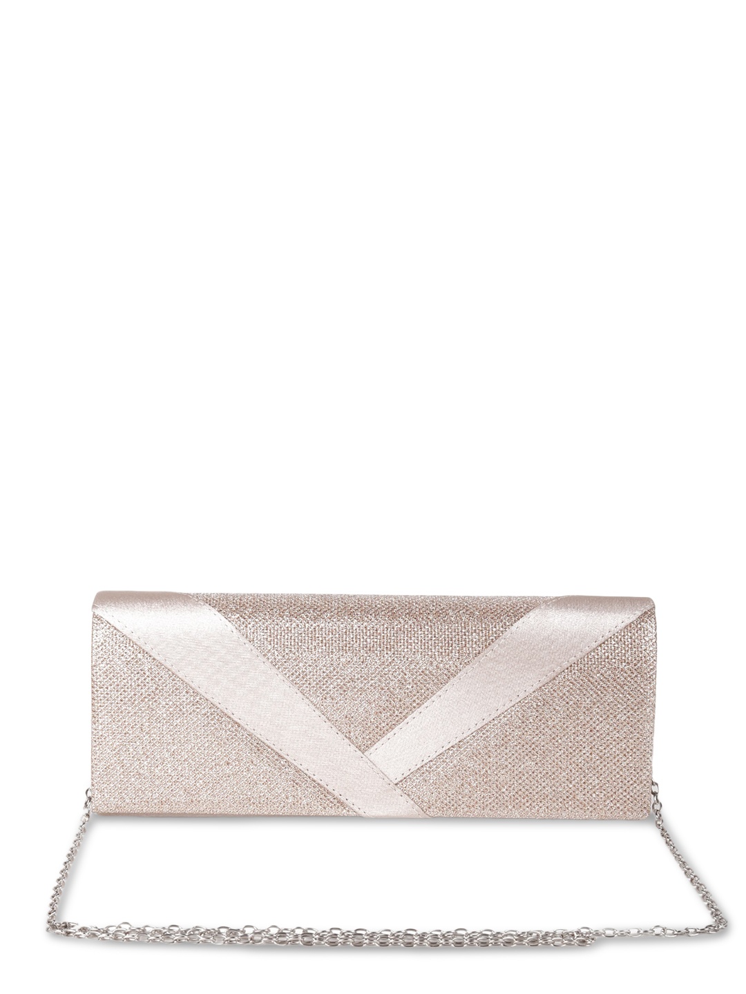 

ODETTE Rose Gold Colourblocked Structured Sling Bag