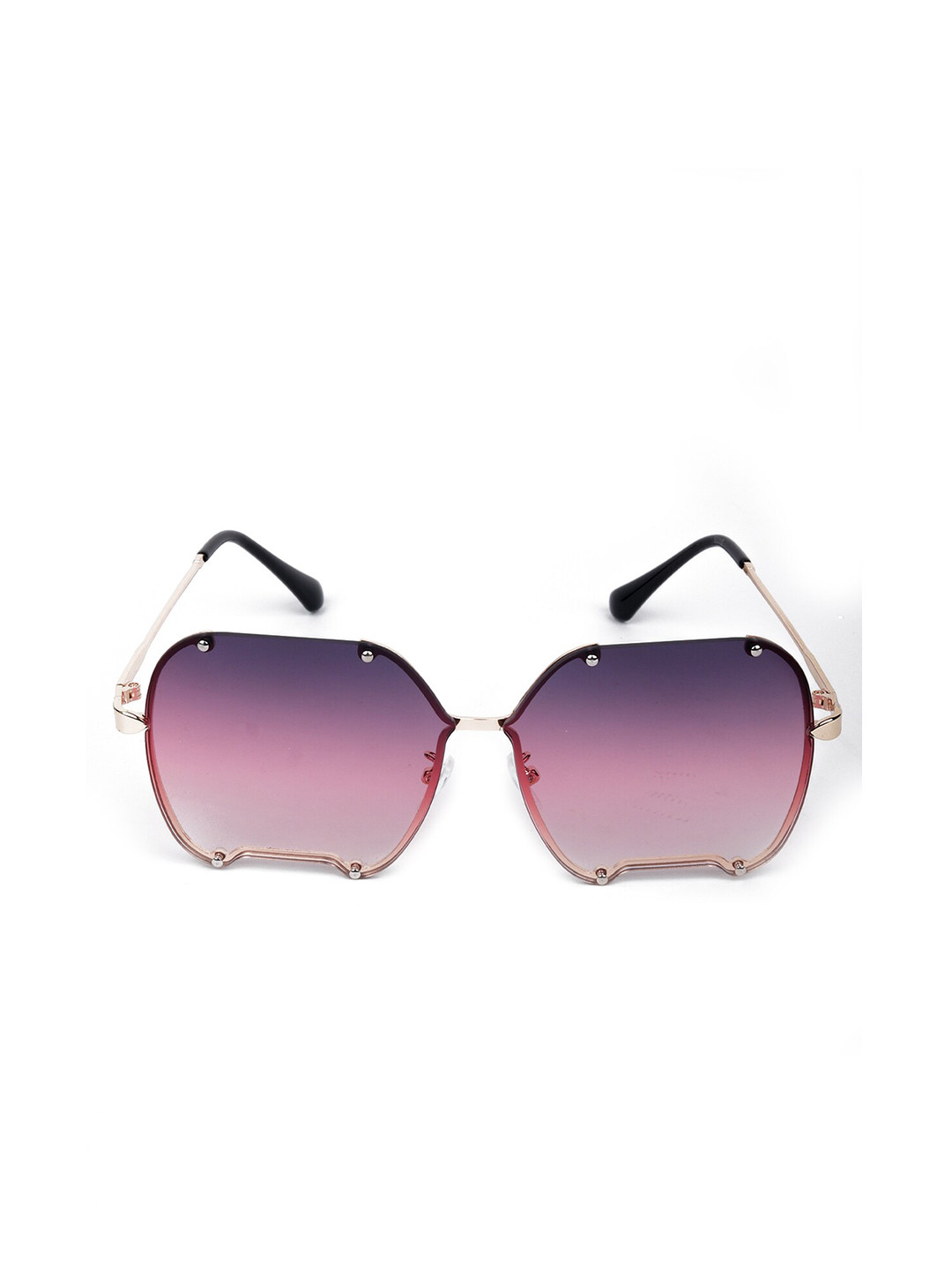 

ODETTE Women Purple Lens & Purple Oversized Sunglasses with UV Protected Lens DIW250