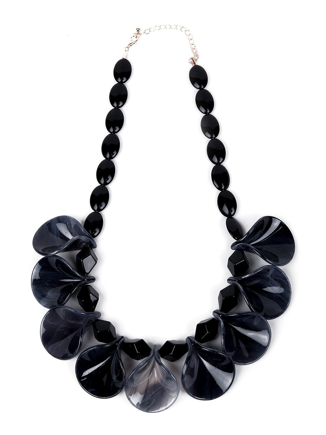 

ODETTE Black Beaded Statement Necklace
