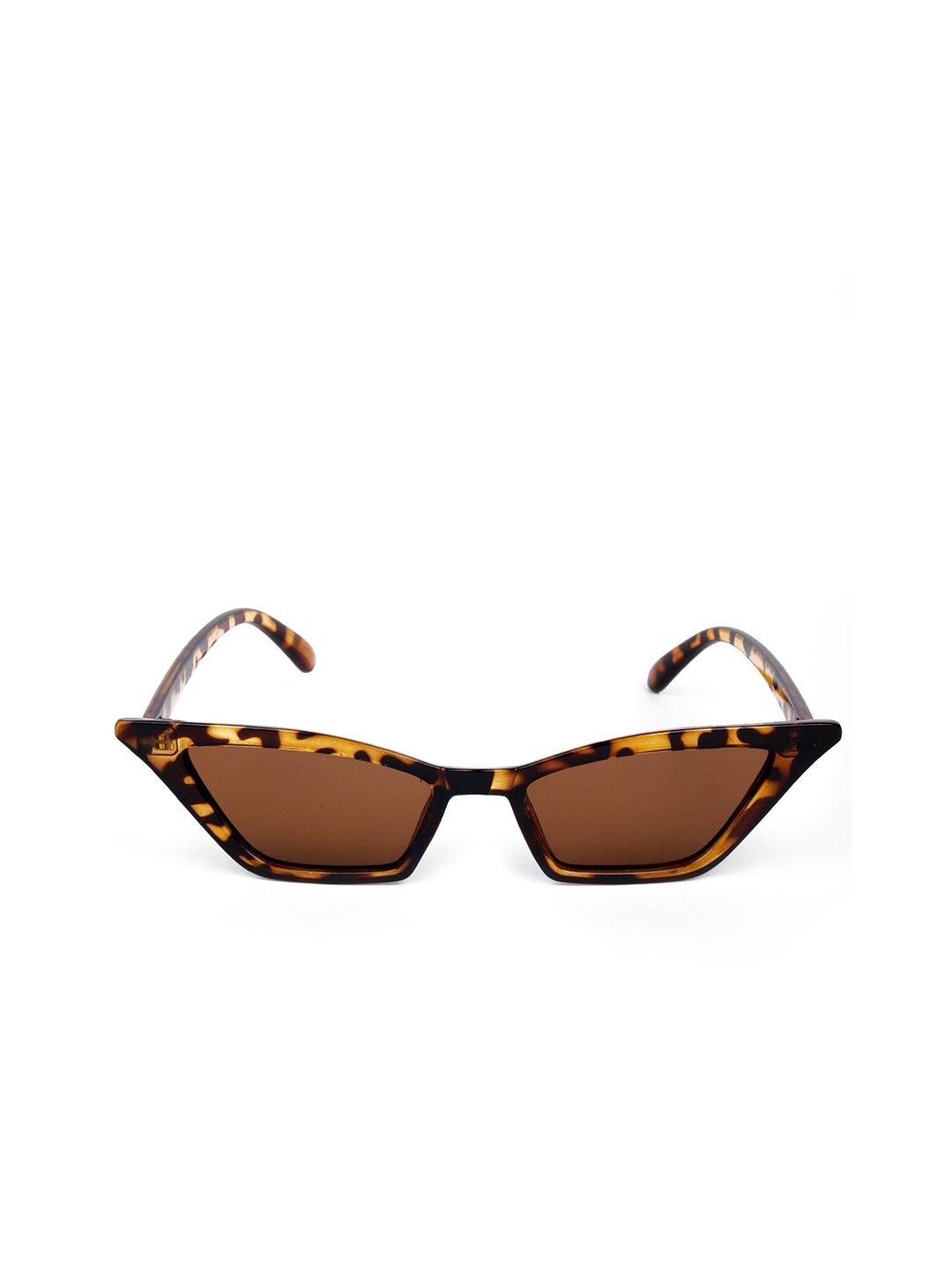 

ODETTE Women Brown Lens & Brown Cateye Sunglasses with UV Protected Lens DIW238
