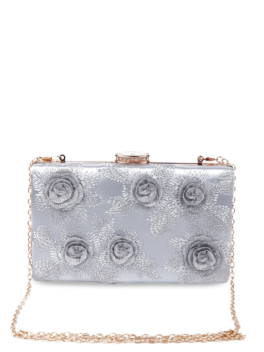 

ODETTE Silver-Toned Printed Shopper Sling Bag