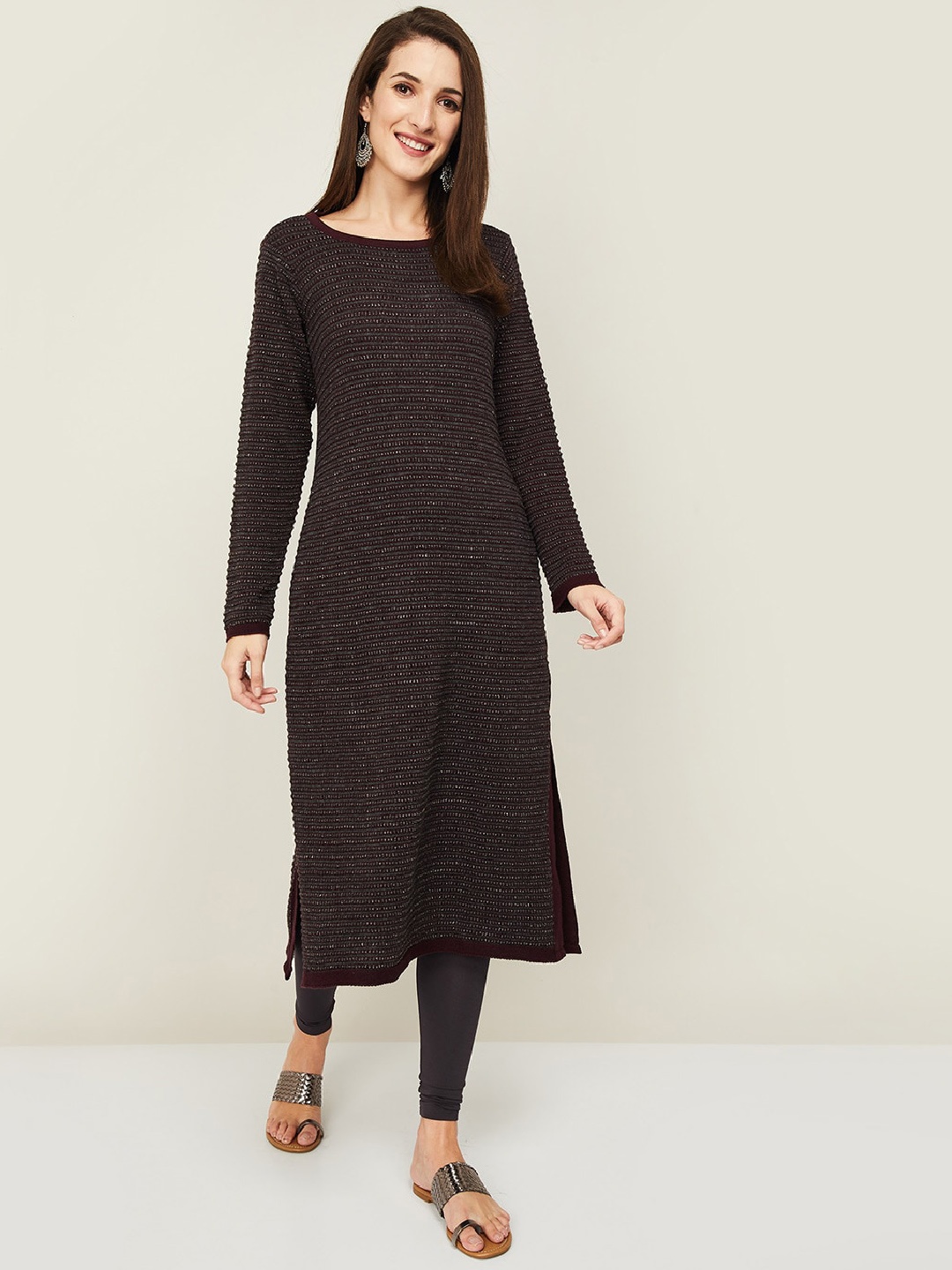

Melange by Lifestyle Women Mauve Kurta