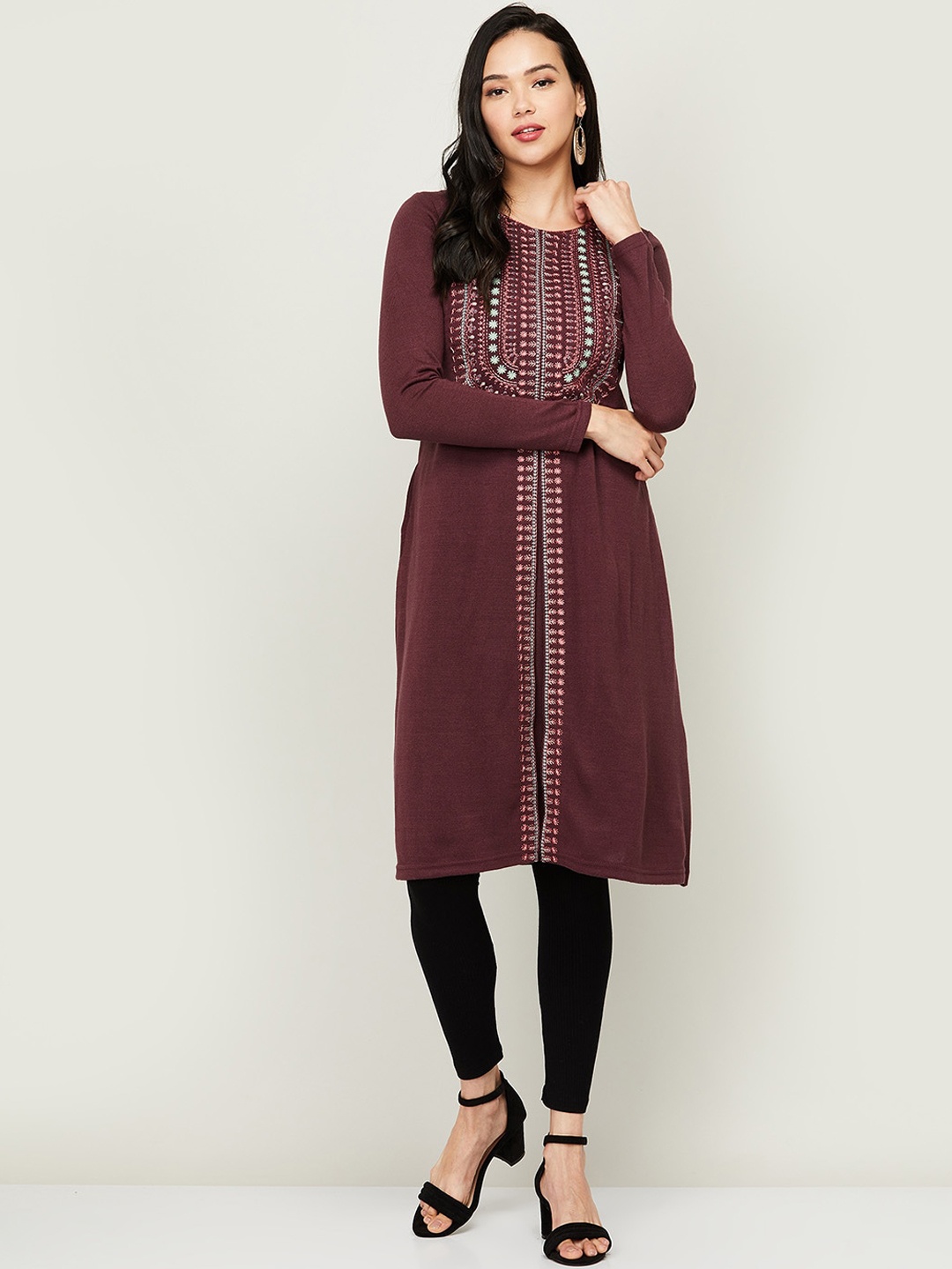 

Melange by Lifestyle Women Red Kurta