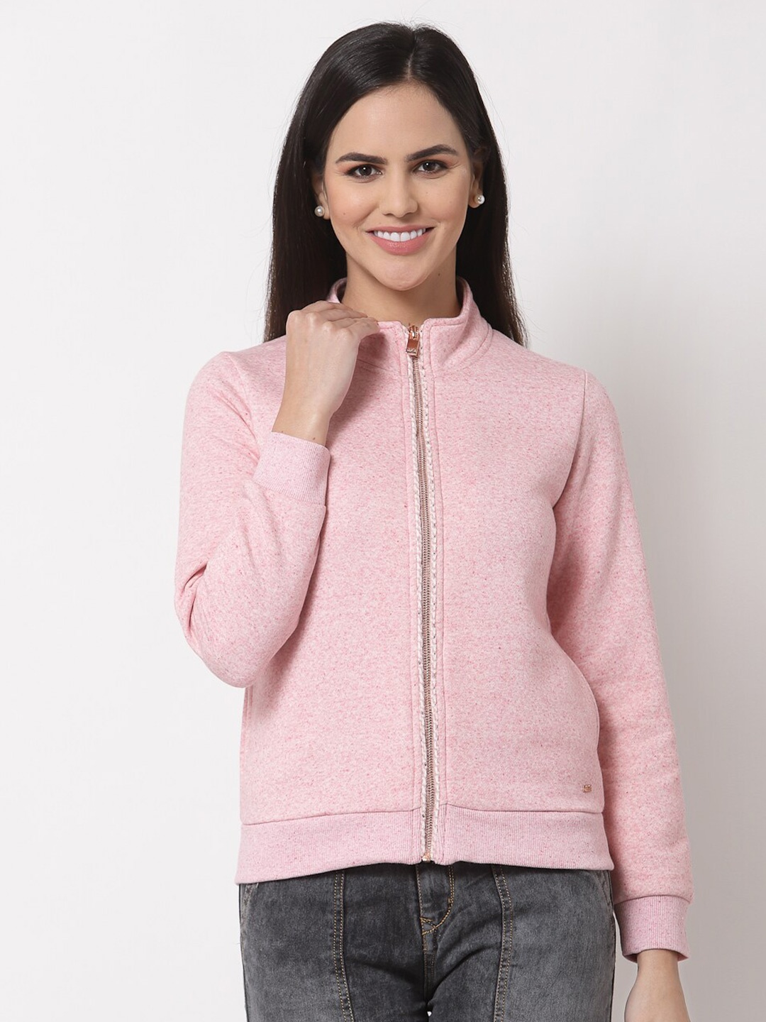 

Juelle Women Pink Solid Sweatshirt