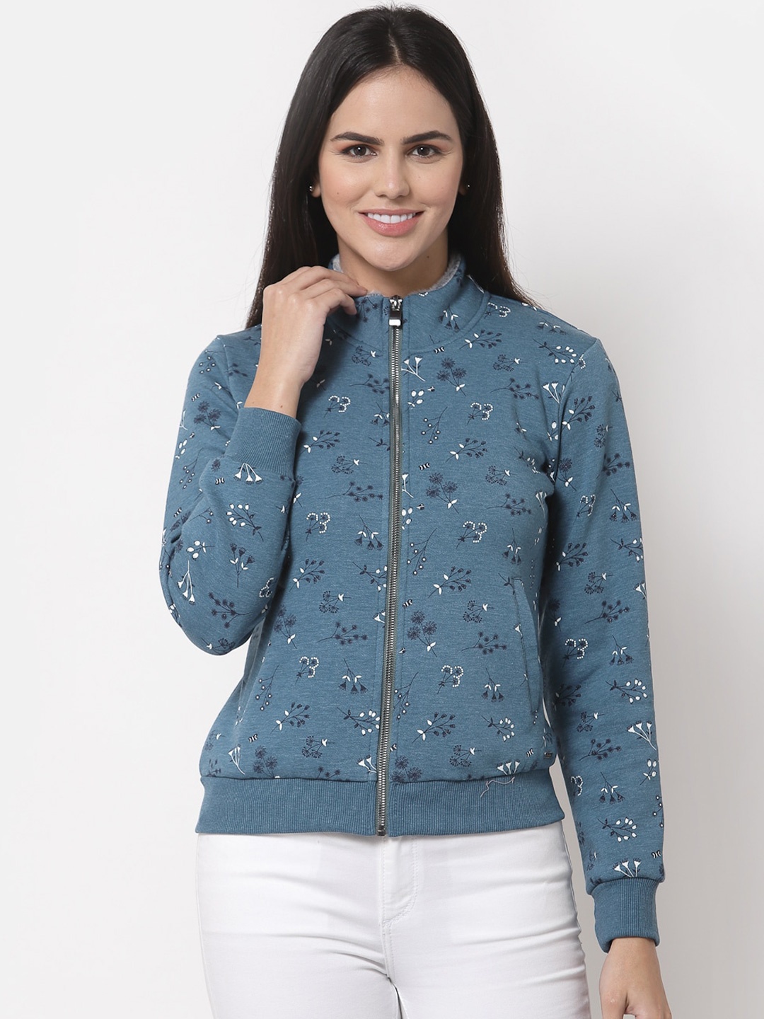 

Juelle Women Blue Printed Sweatshirt