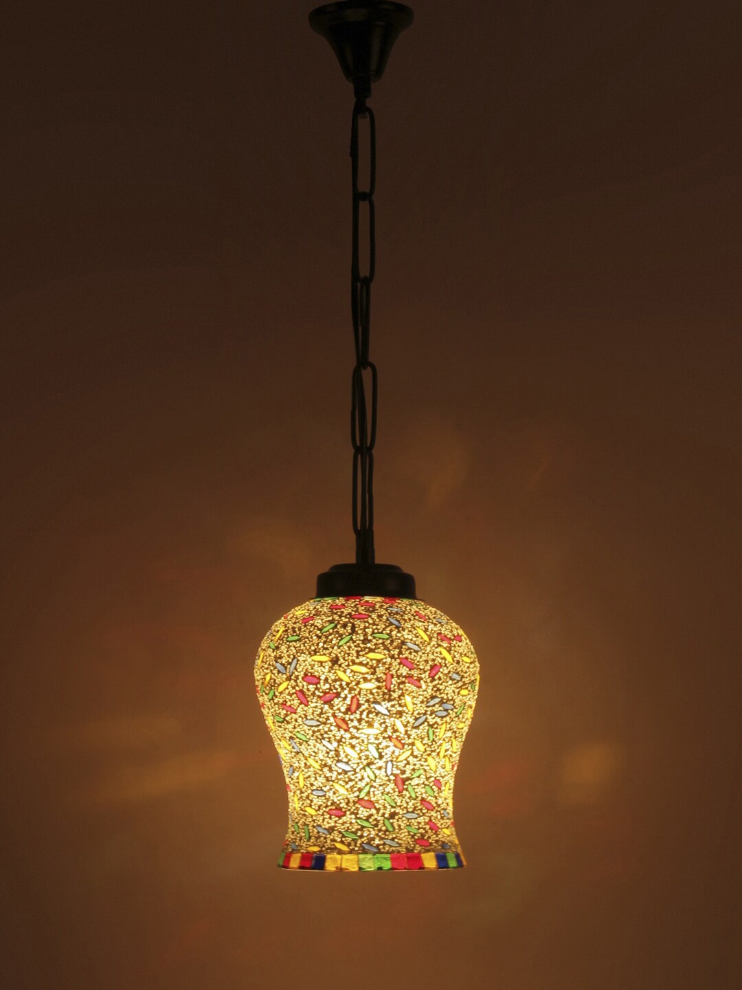 

Devansh Multicoloured Mosaic Glass Ceiling Lamp, Multi