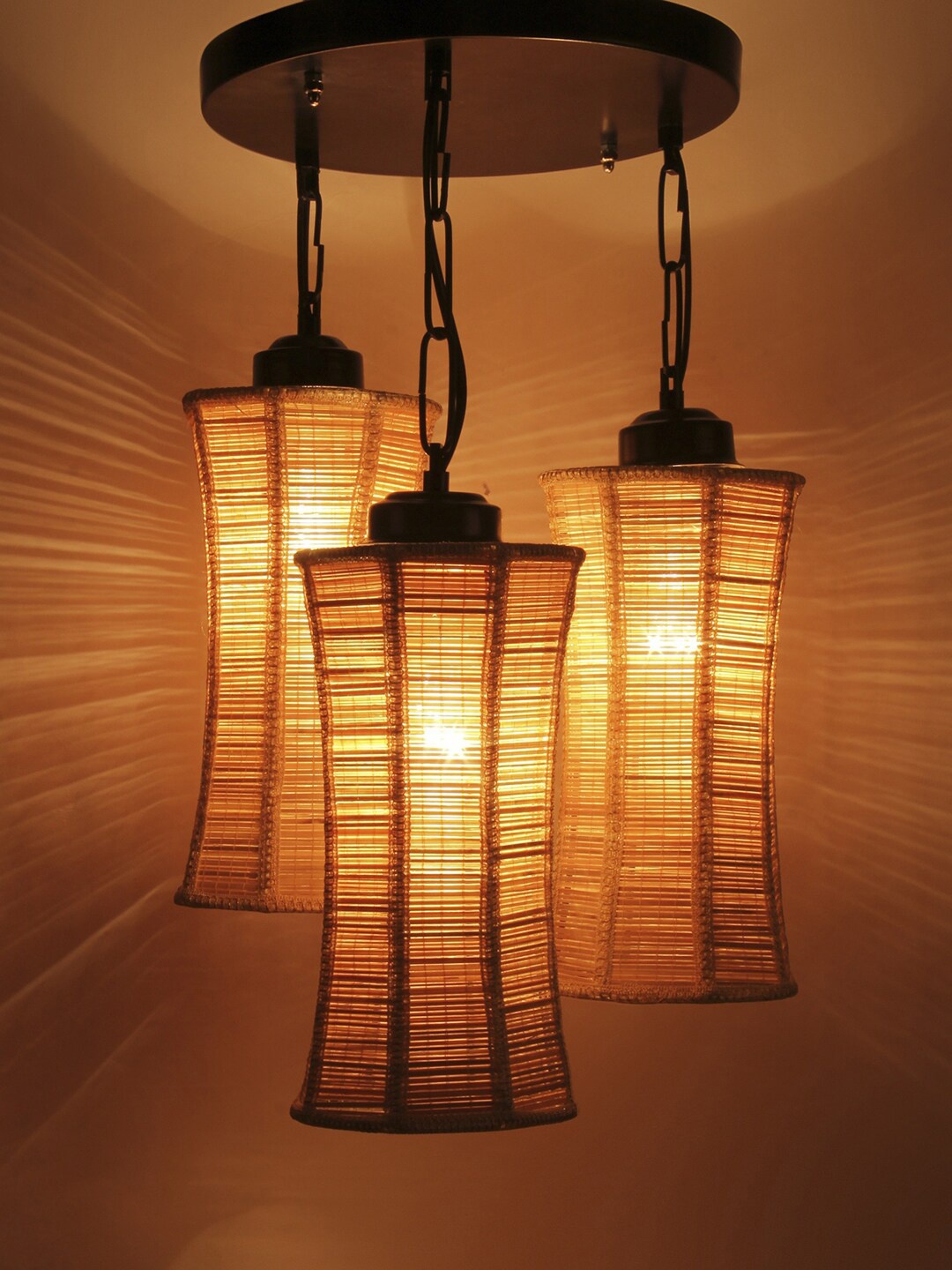 

Devansh Beige Bamboo Ceiling Lamp