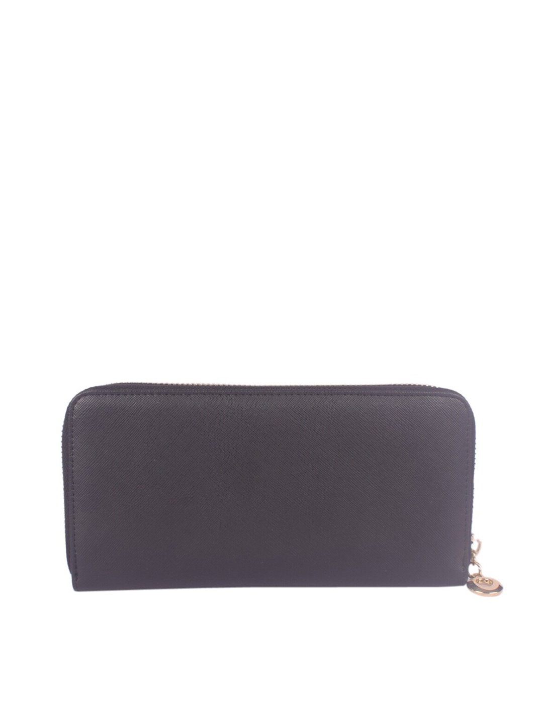 

Bagkok Women Black PU Zip Around Wallet