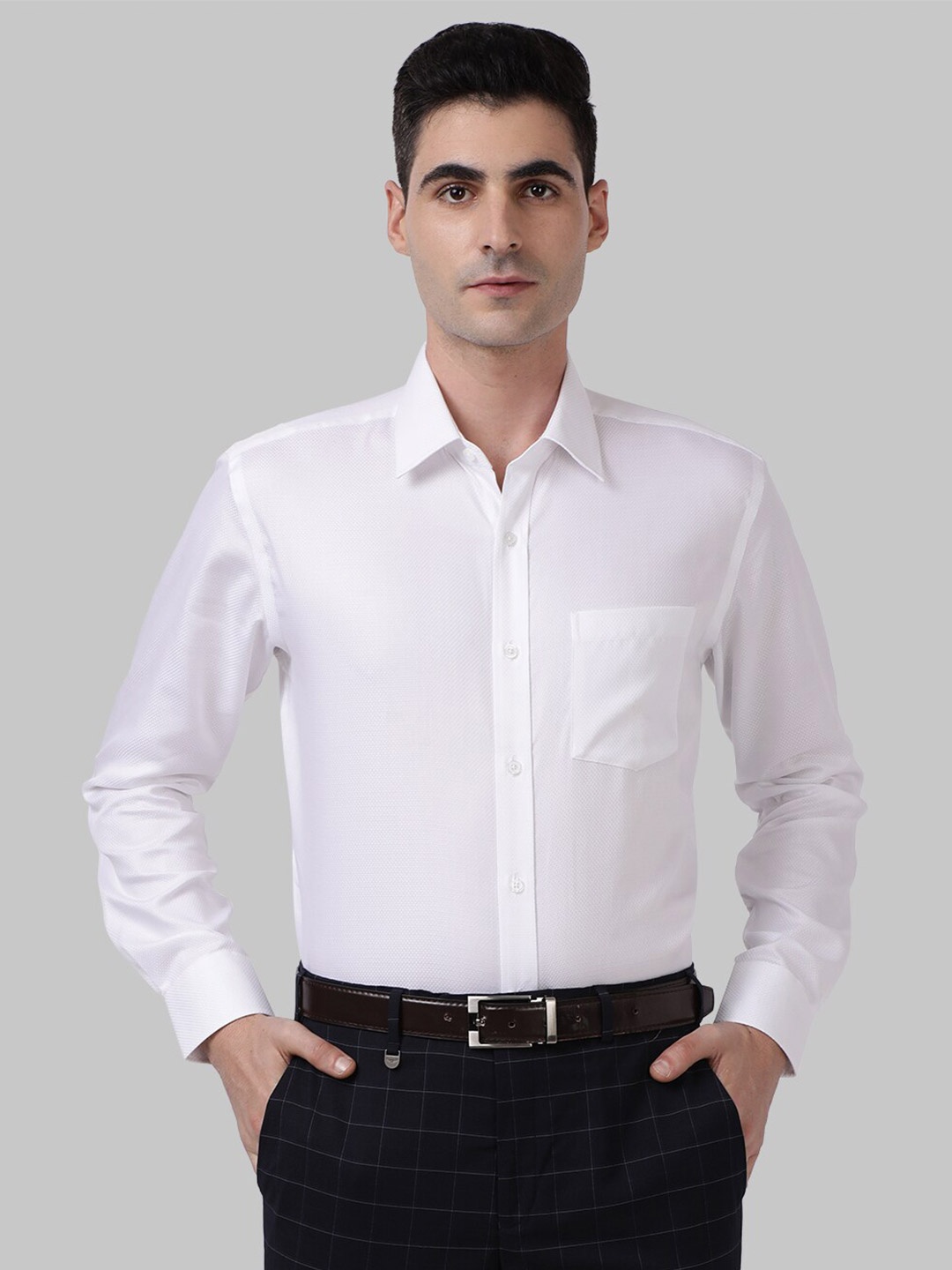 

Park Avenue Men White Formal Shirt