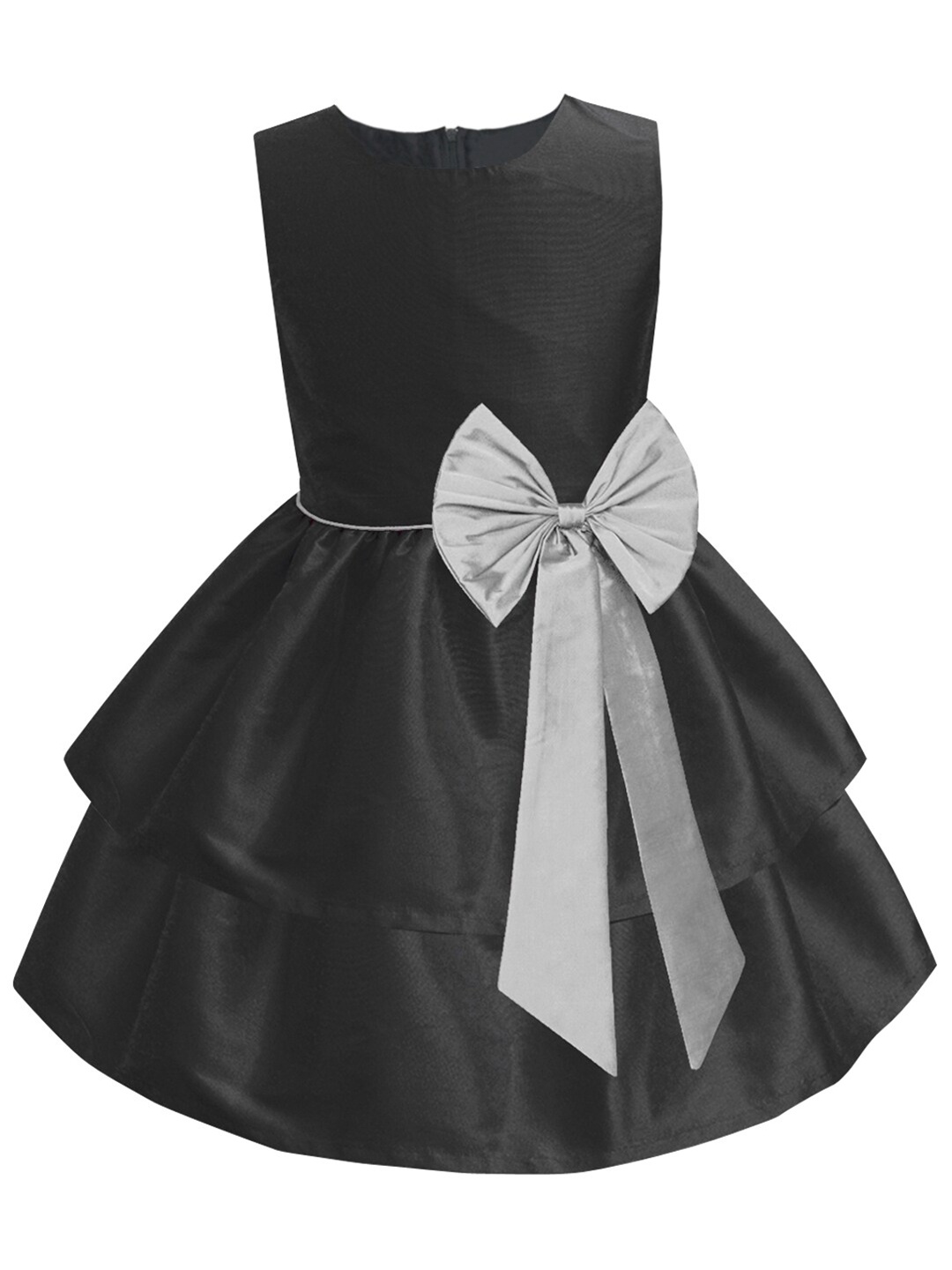 

A.T.U.N. Black & Silver-Toned Layered Dress