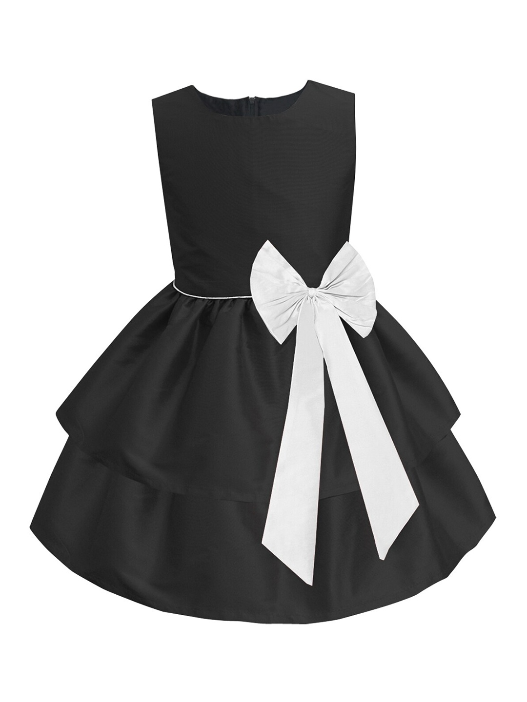 

A.T.U.N. Black & White Layered Dress