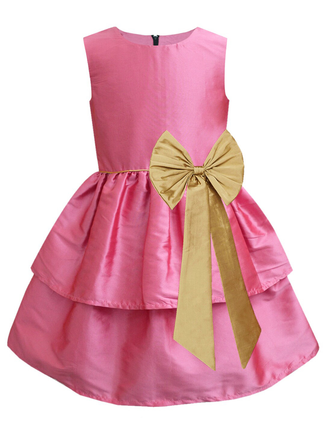 

A.T.U.N. Pink & Gold-Toned Layered Dress
