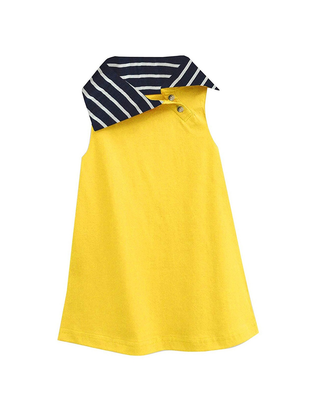 

A T U N Yellow A-Line Dress