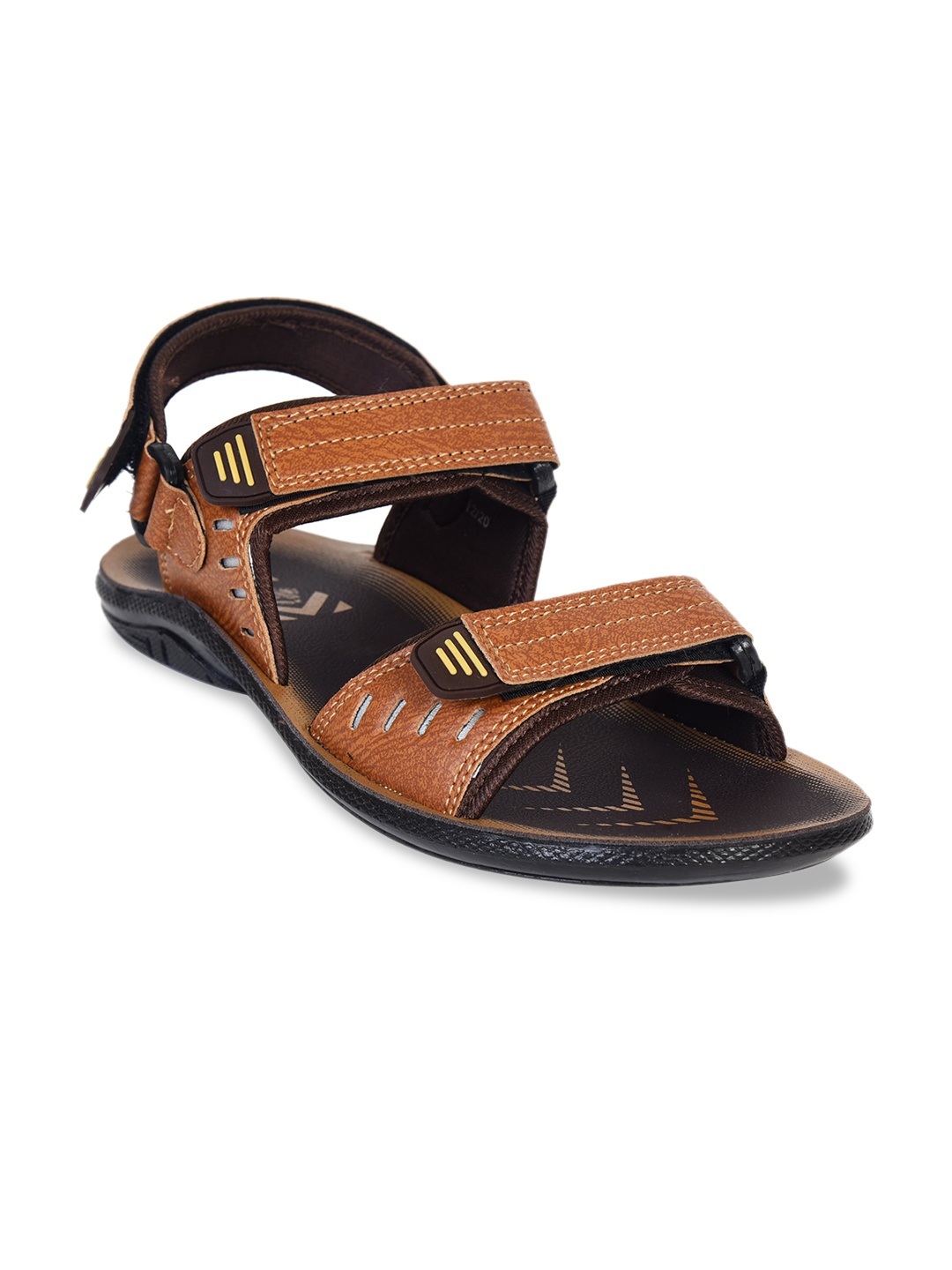 

Ajanta Men Brown Solid Sports Sandals PU1020-10