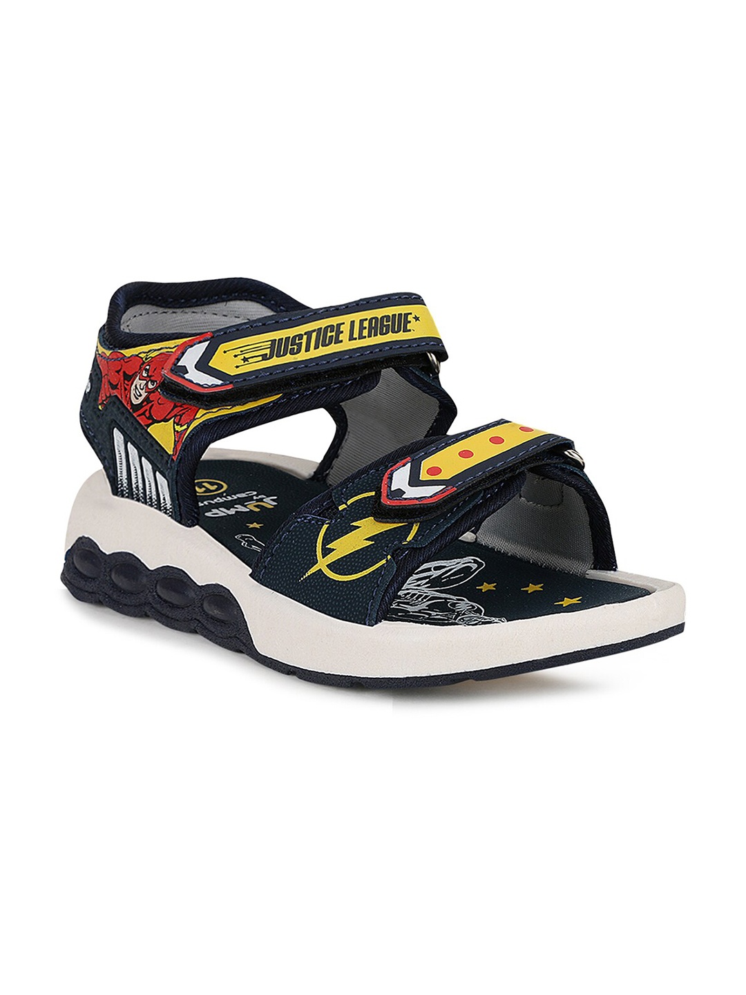 

Campus Unisex Kids Navy Blue & Yellow Comfort Sandals