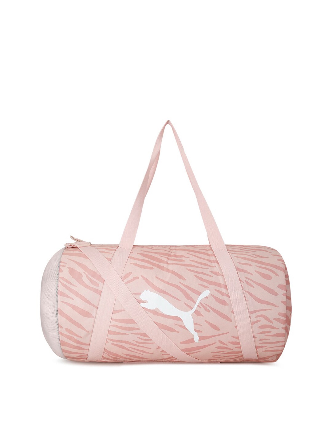 

Puma Women Pink Printed Athletic Essential Barrel Bag