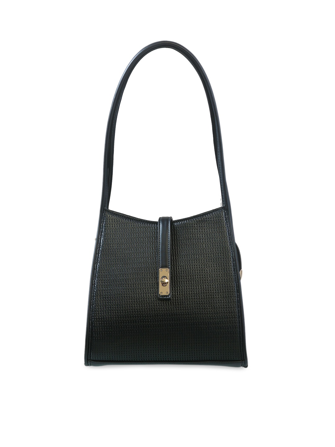 

Bellissa Black PU Structured Shoulder Bag with Quilted