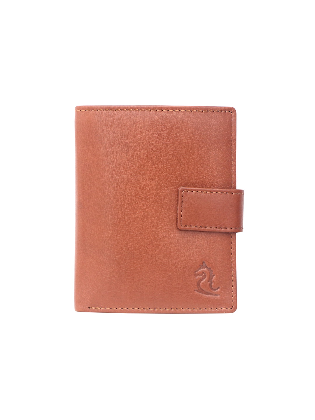 

Kara Men Tan Two Fold Leather Wallet