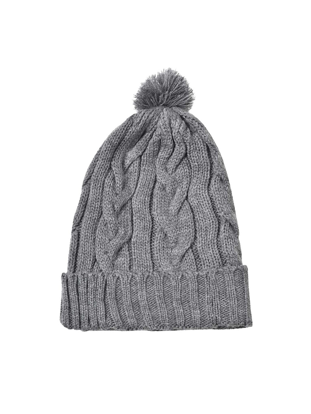 

Bharatasya Men Grey Beanie
