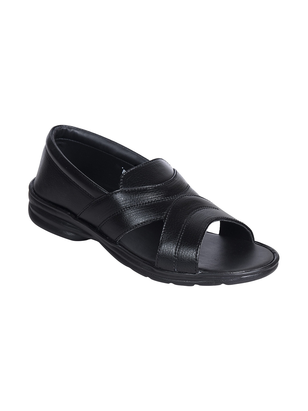 

Ajanta Men Black Comfort Sandals