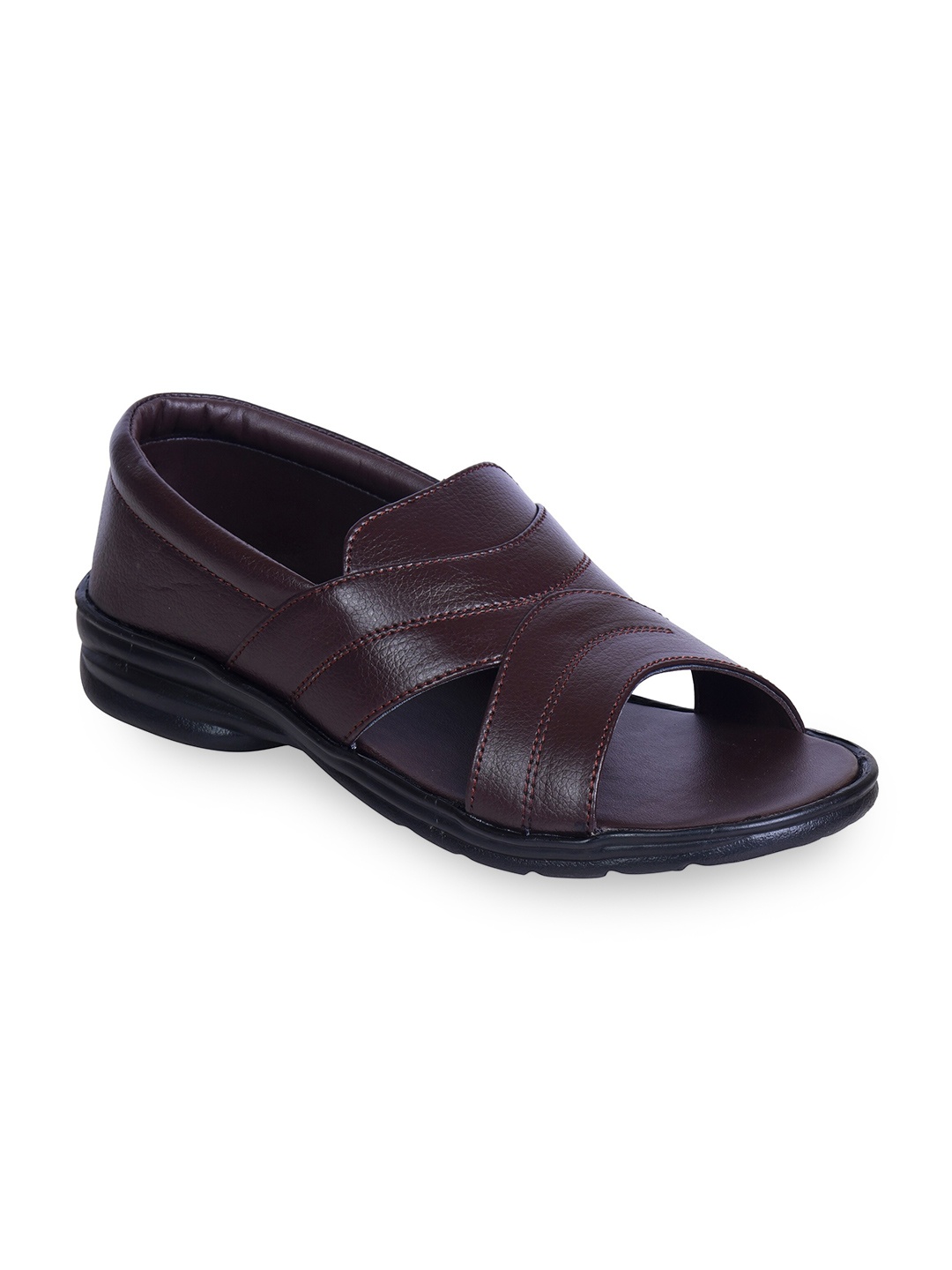 

Ajanta Men Brown Comfort Sandals