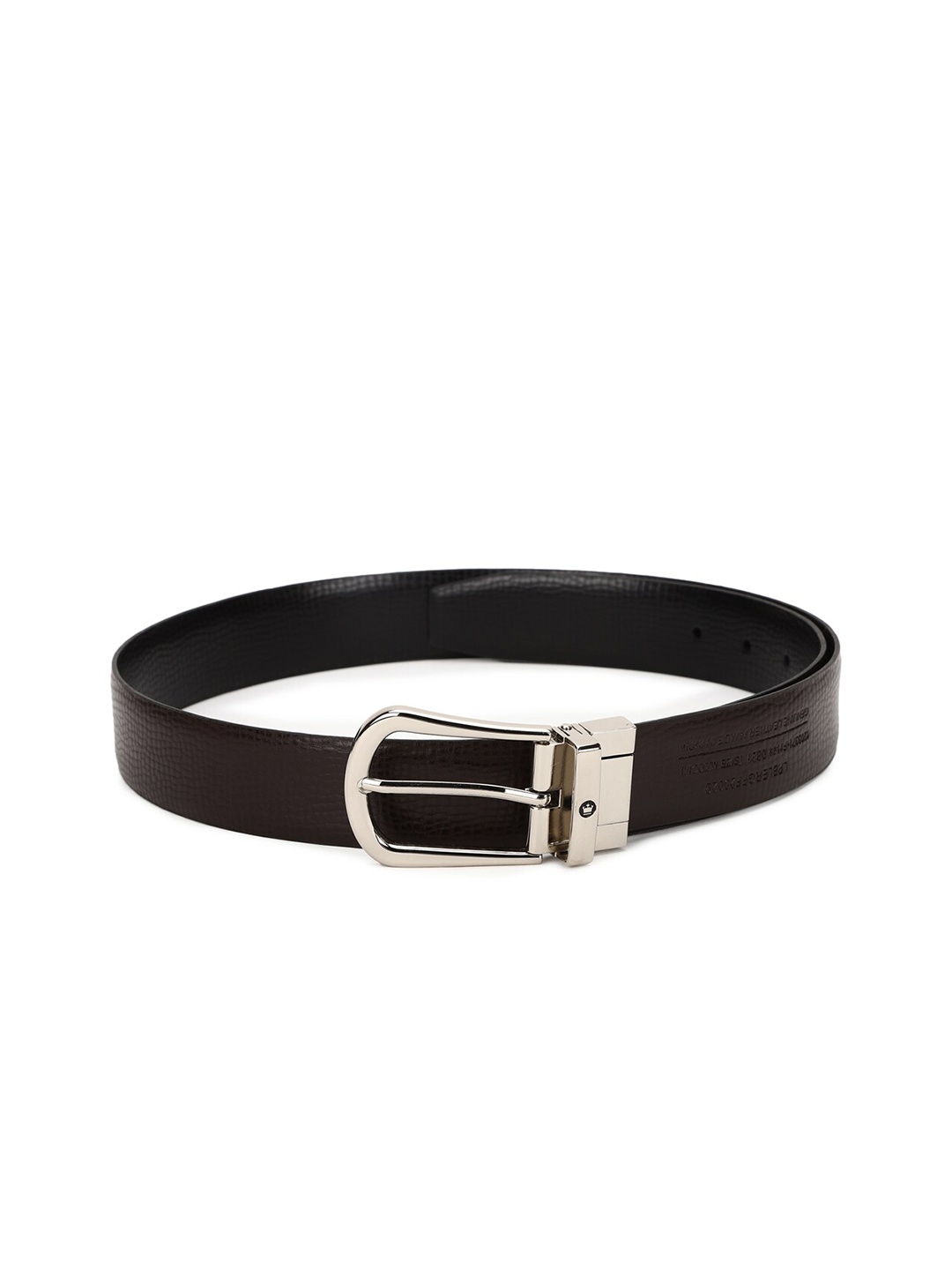 

Louis Philippe Men Black Textured Leather Formal Belt