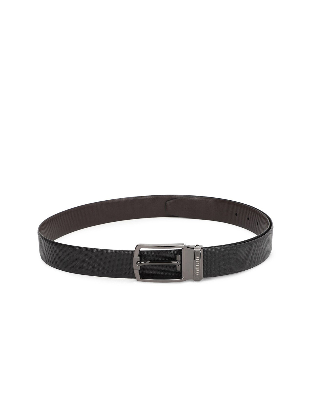 

Van Heusen Men Black Textured Leather Formal Belt