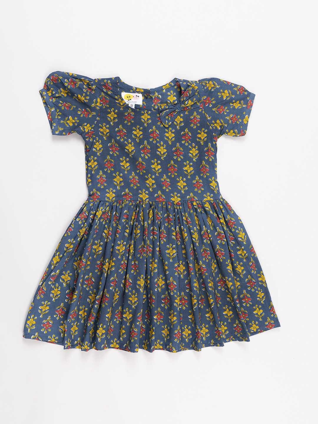 

CUTE LEMONS Girls Multicoloured Floral Dress, Multi