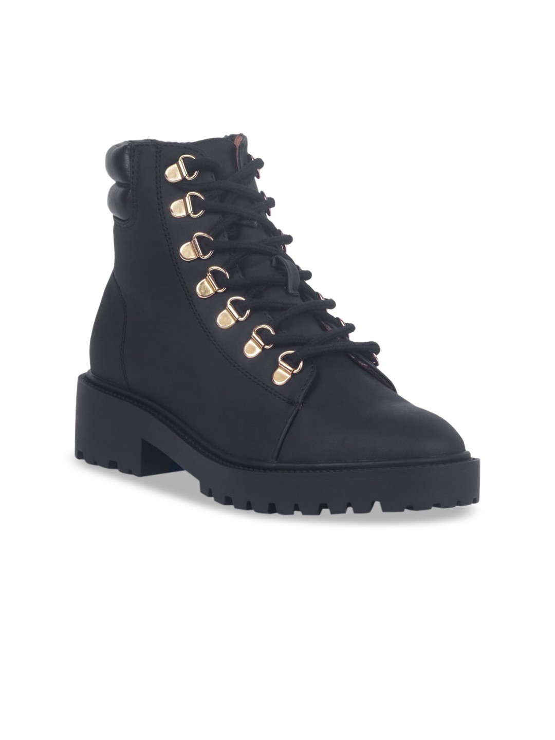 

London Rag Black Block Heeled Boots