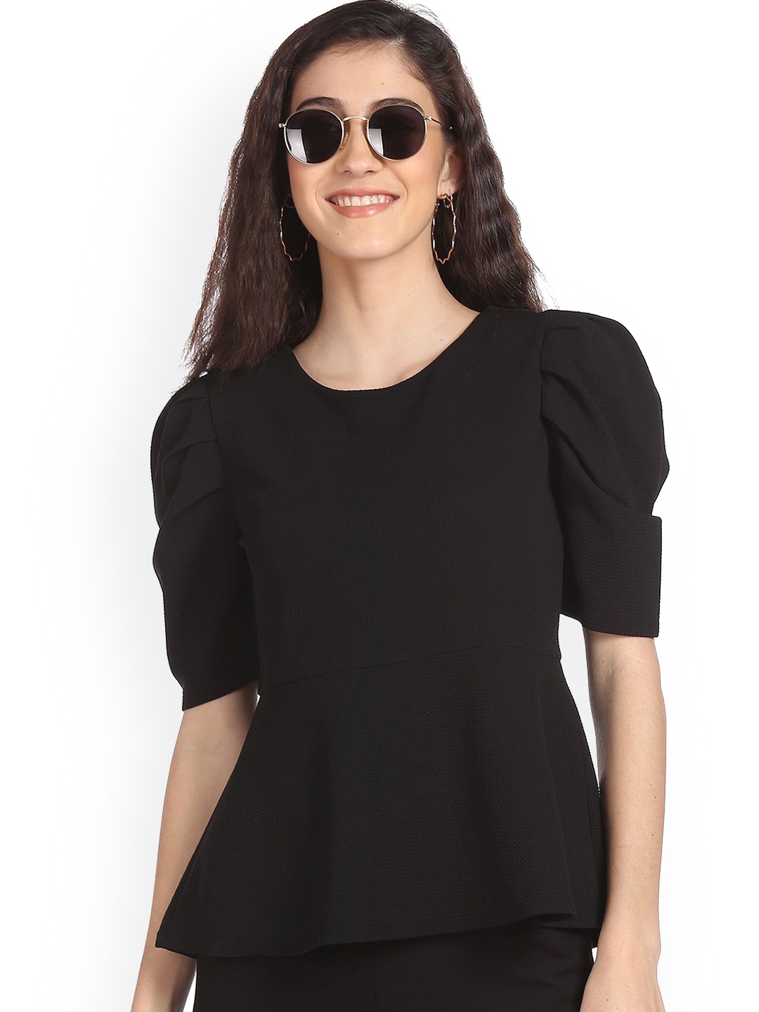 

Sugr Black Peplum Top