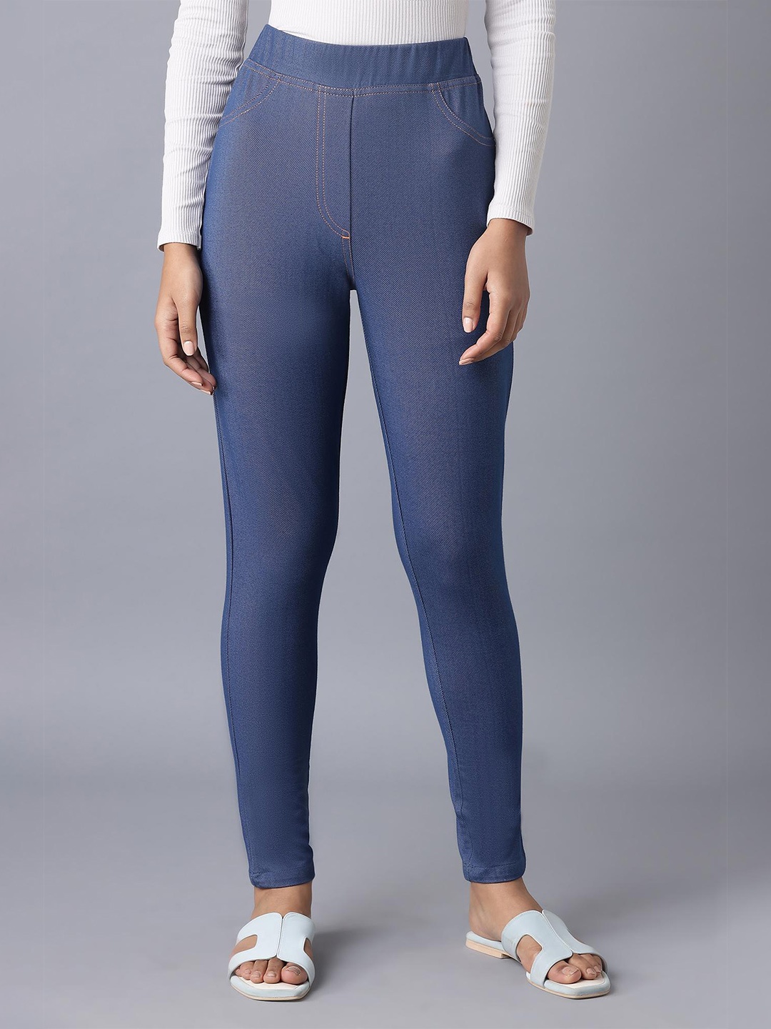 

elleven Women Blue Solid Jeggings