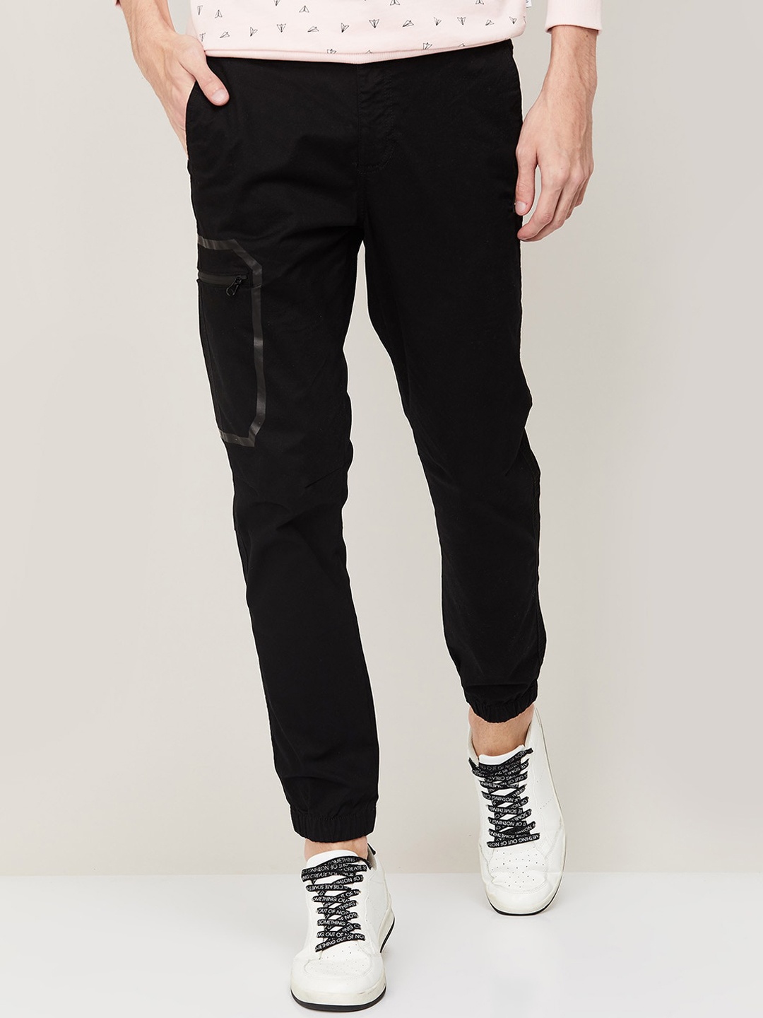 

Bossini Men Black Joggers Trousers