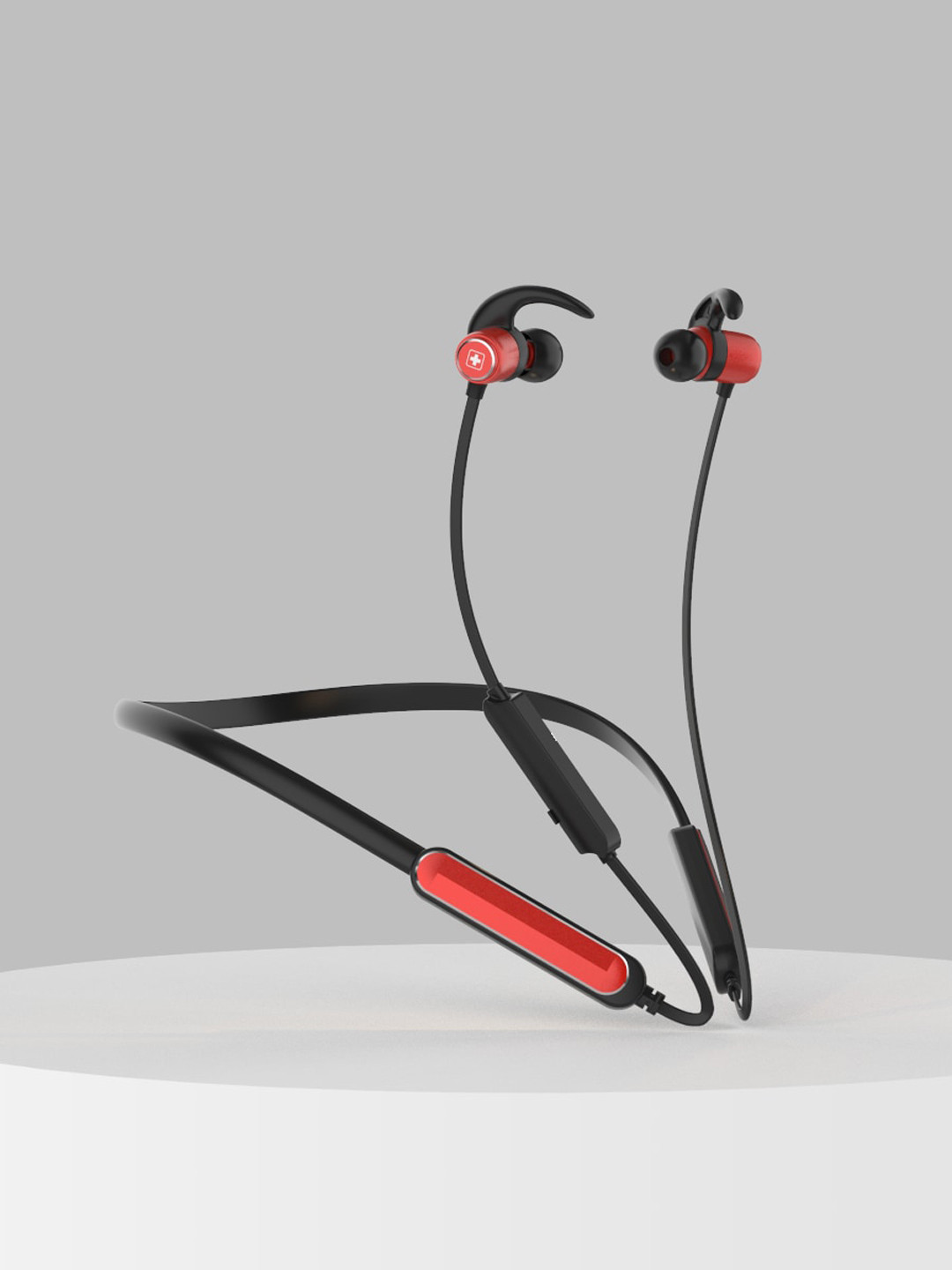 

SWISS MILITARY Red Solid Samba 11 Wireless Neckband Earphones