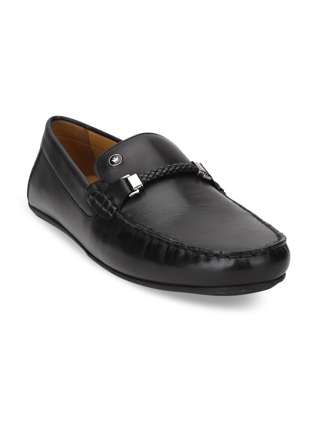 

Louis Philippe Men Black PU Loafers