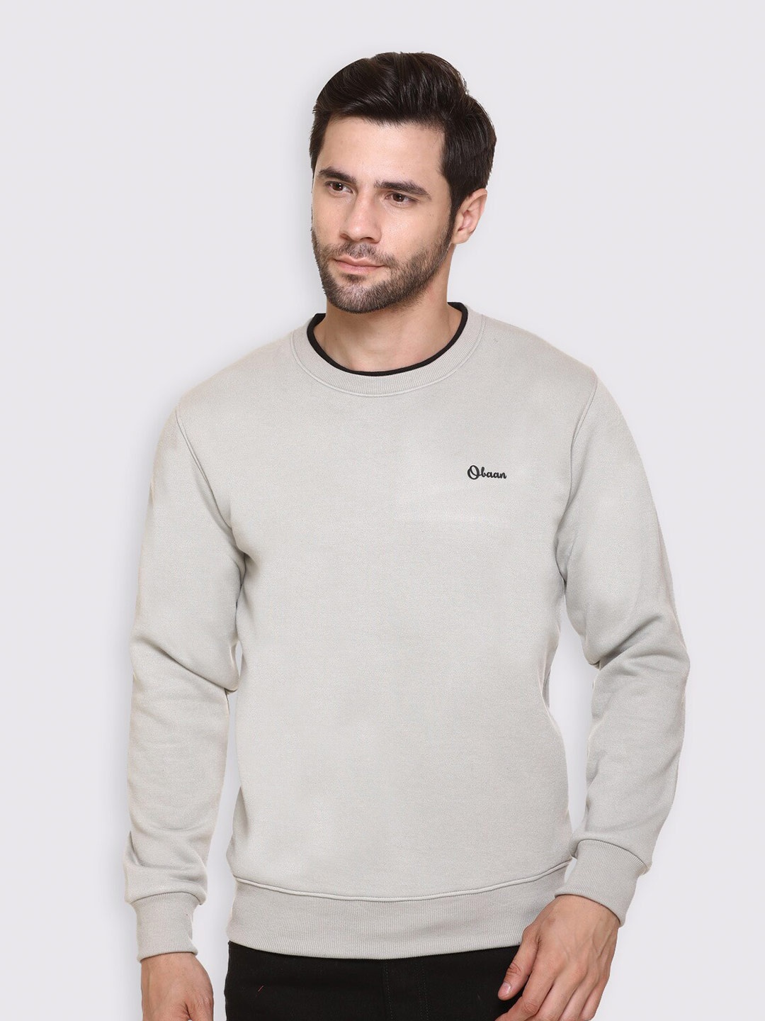 

Obaan Men Grey Sweatshirt