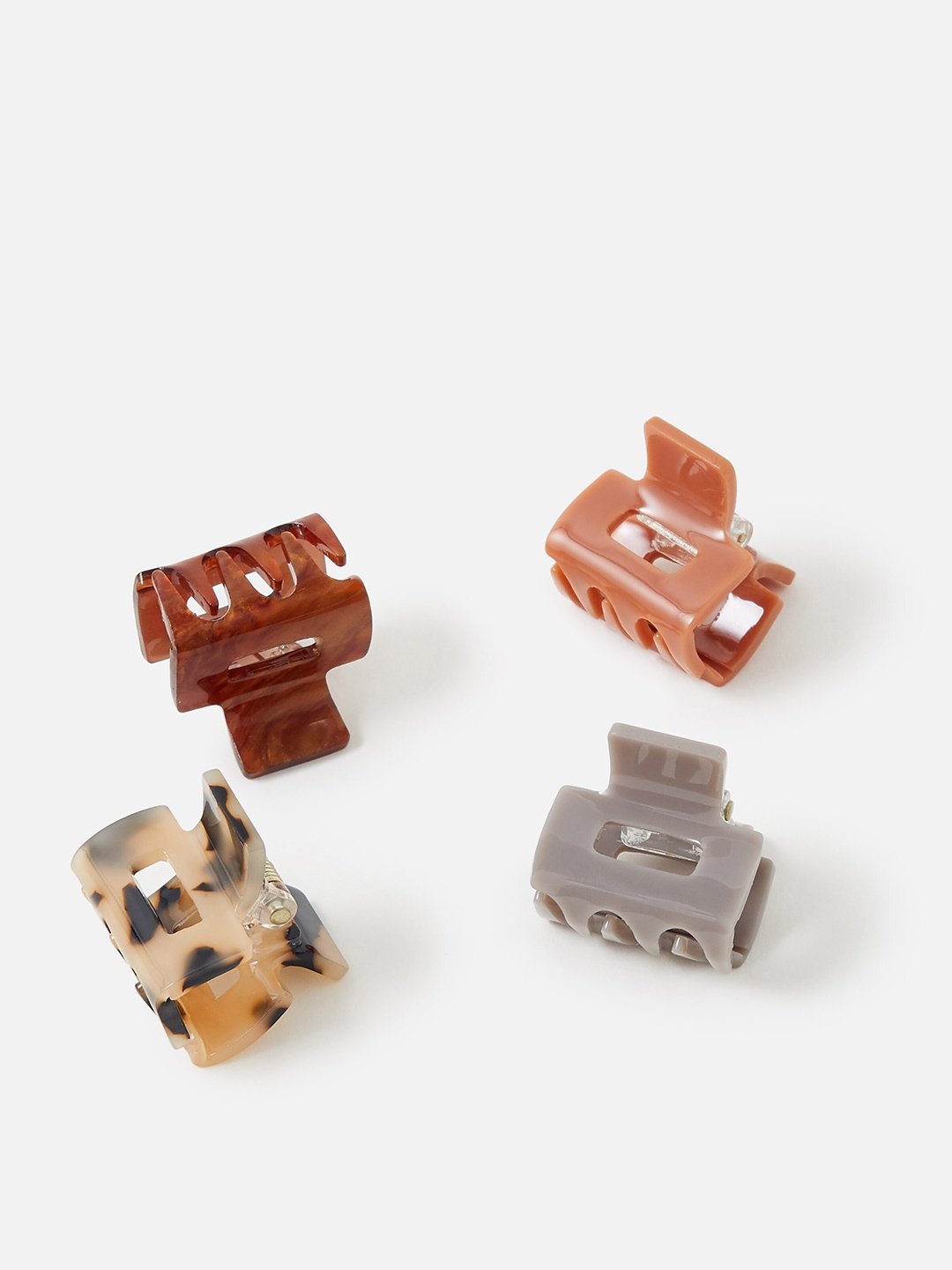 

Accessorize London Women Set of 4 Mini Square Claw clip, Lavender