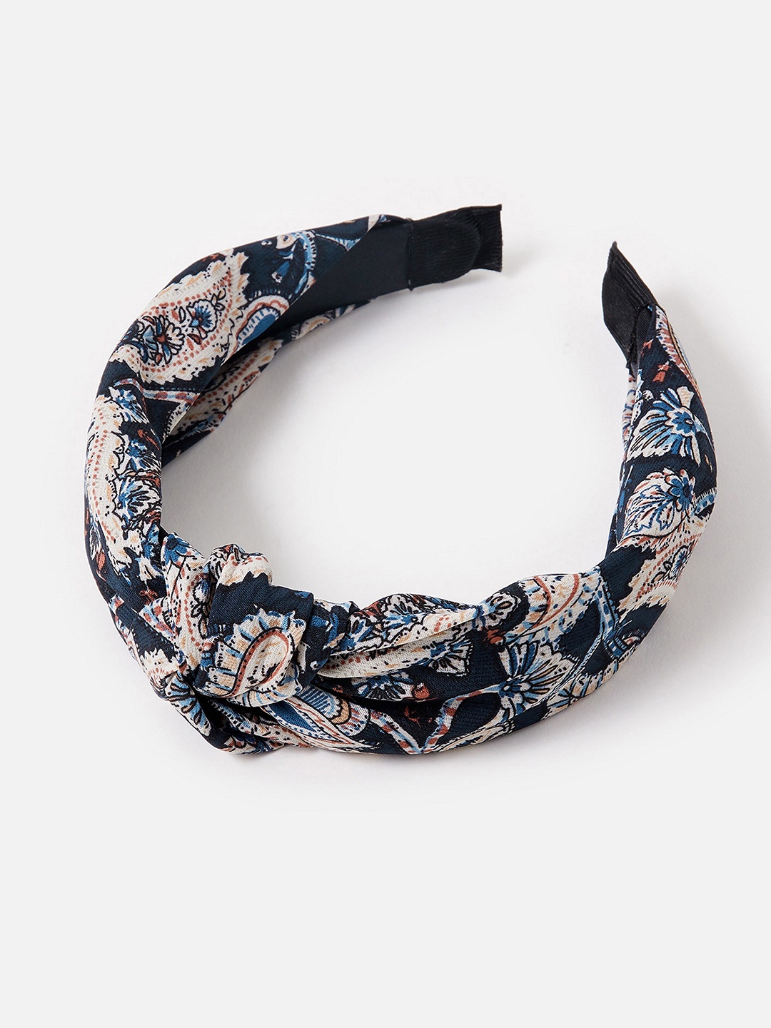 

Accessorize London Women Navy Blue Paisley Knot Alice Hair Band
