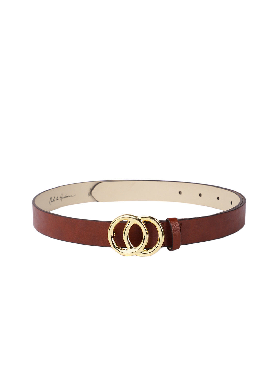 

Mast & Harbour Women Maroon Solid Belt
