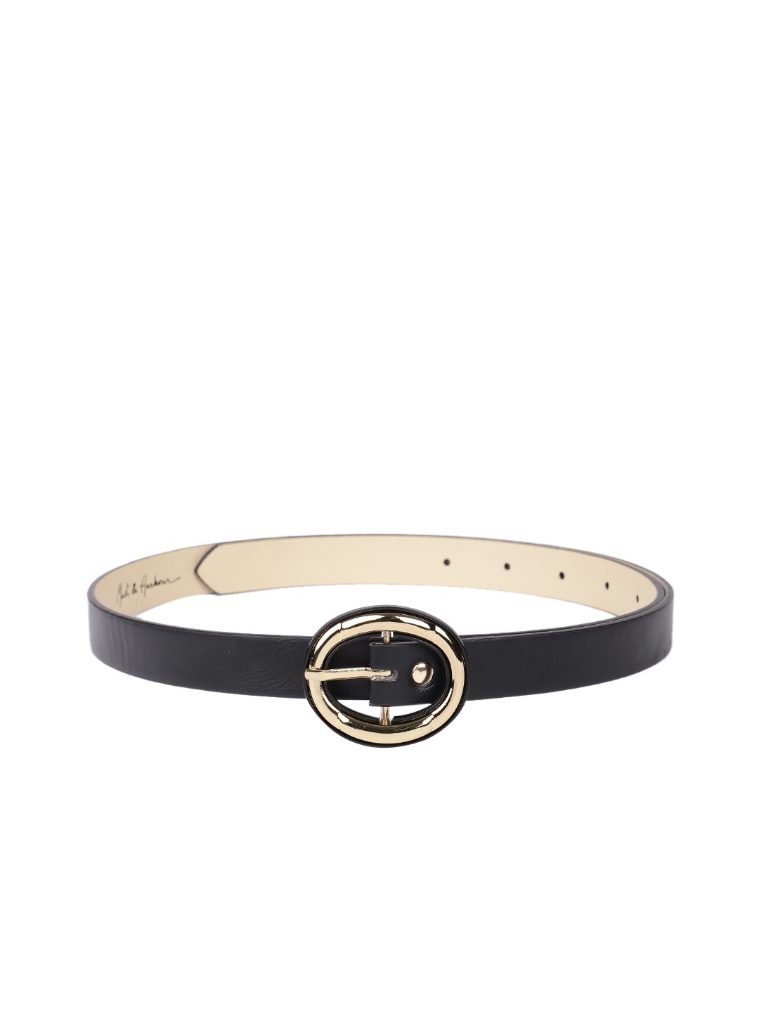 

Mast & Harbour Women Black Solid Belt