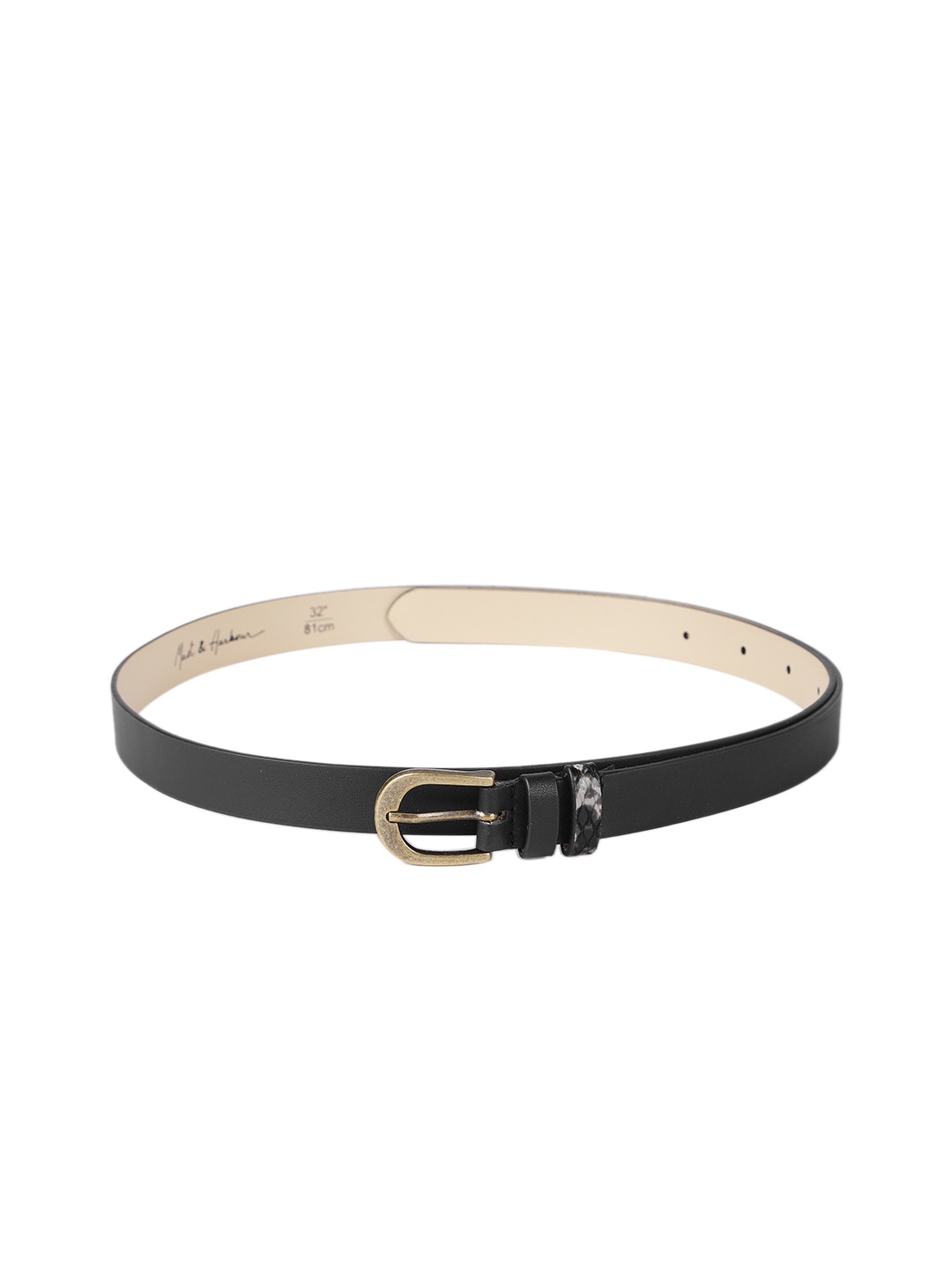 

Mast & Harbour Women Black Belt