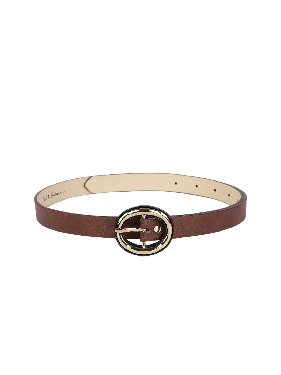

Mast & Harbour Women Tan Textured Belt