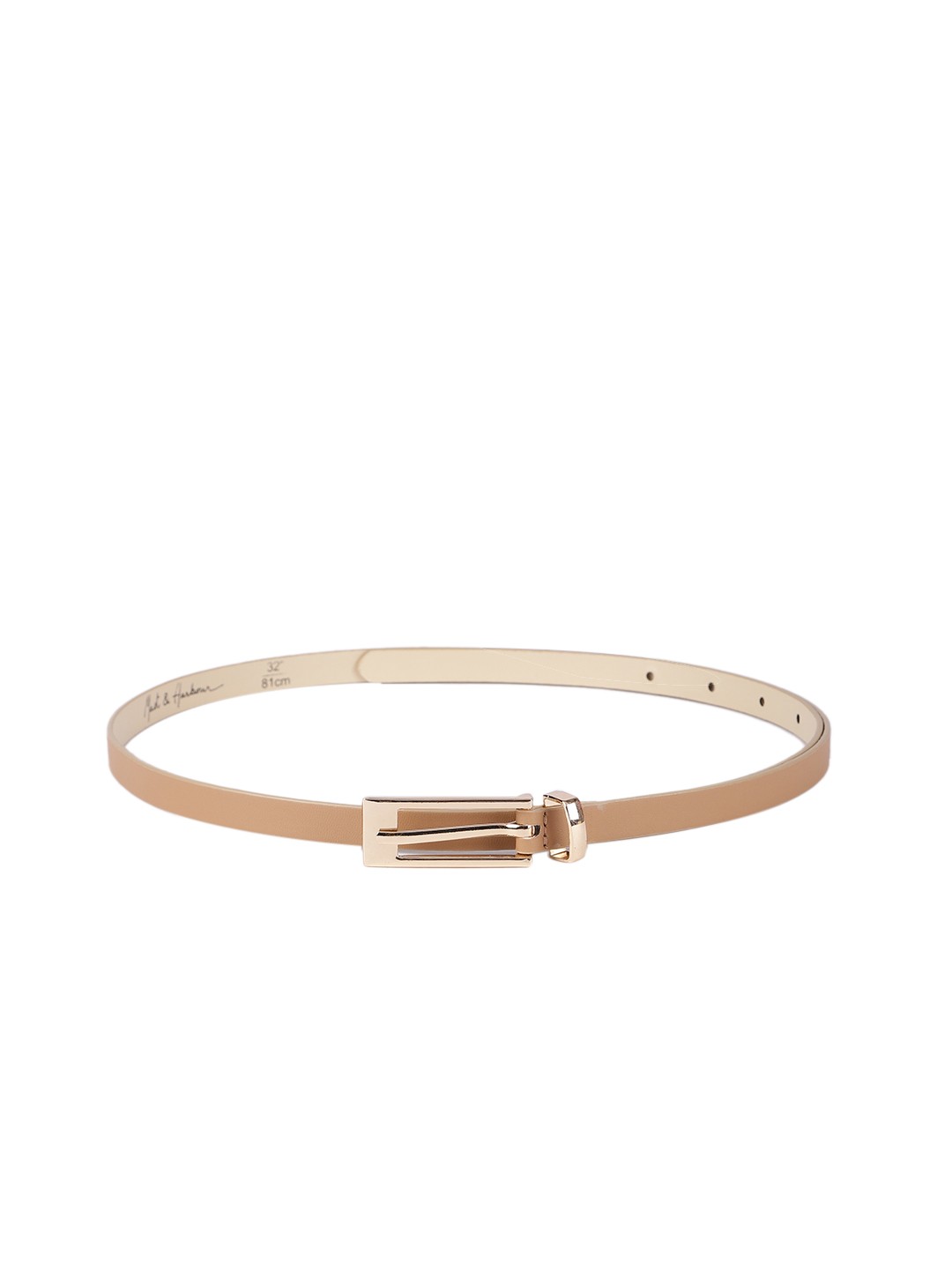 

Mast & Harbour Women Beige Synthetic Belt