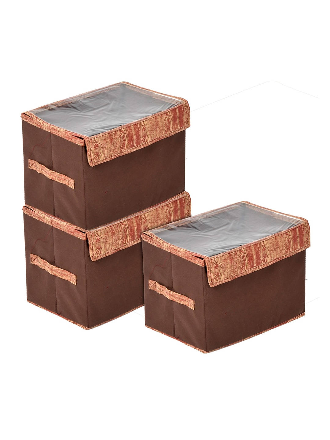 

Kuber Industries Set Of 3 Closet Organiser, Brown