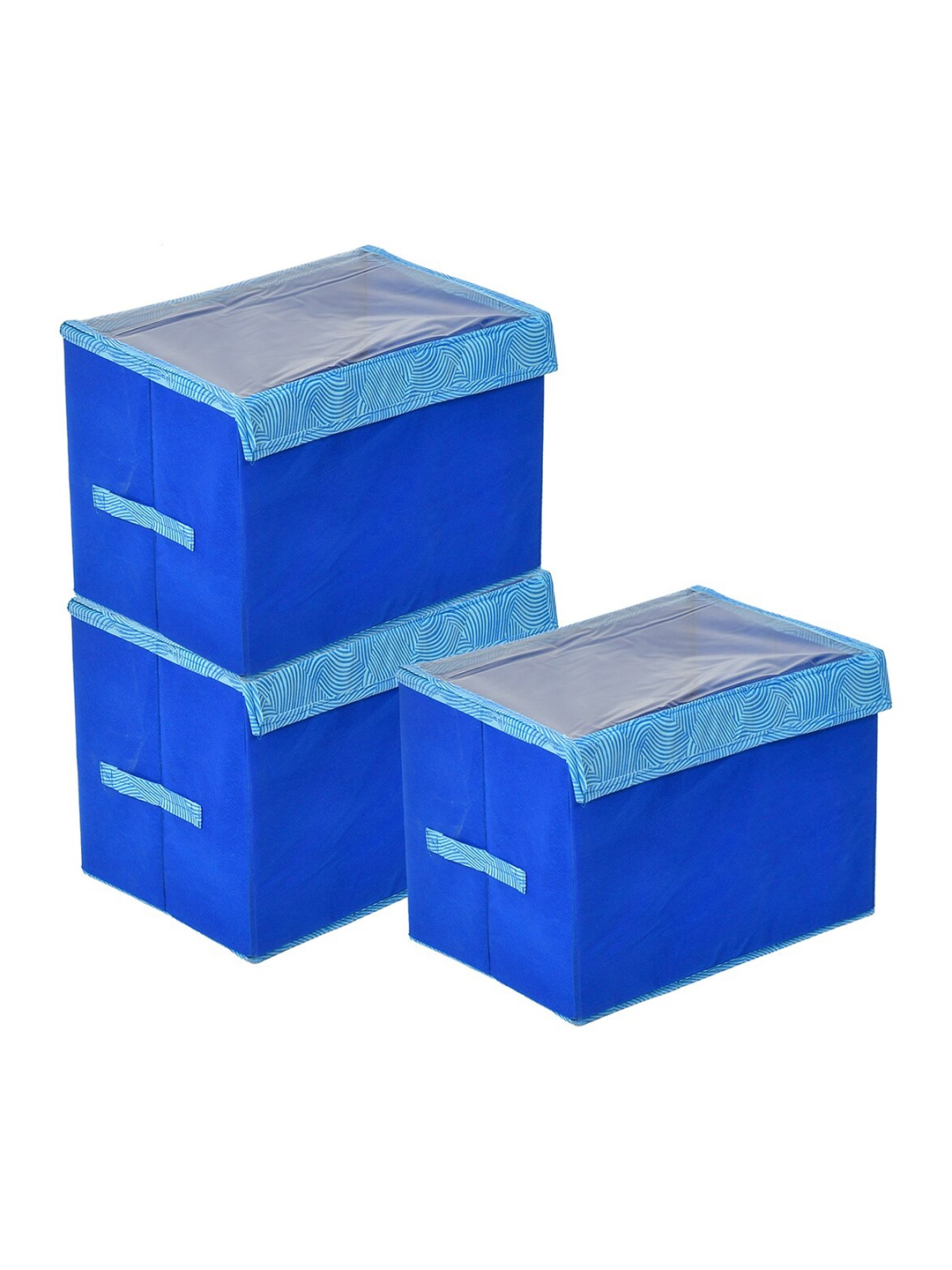 

Kuber Industries Set Of 3 Closet Organisers, Blue