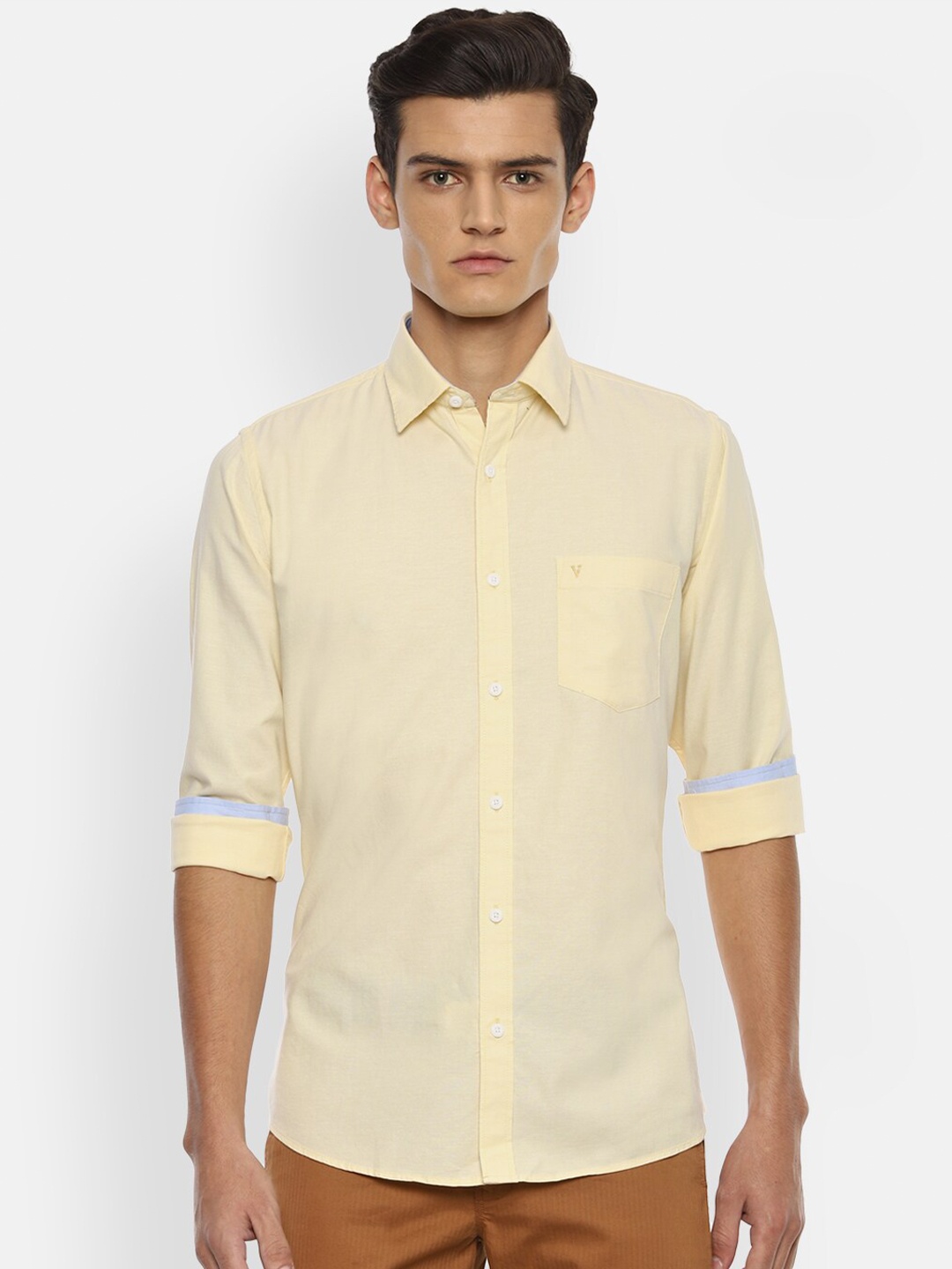 

Van Heusen Sport Men Yellow Slim Fit Casual Shirt