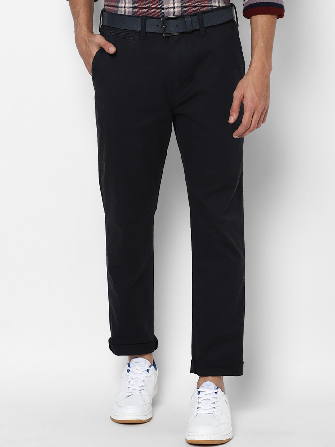 

AMERICAN EAGLE OUTFITTERS Men Blue Slim Fit Trousers