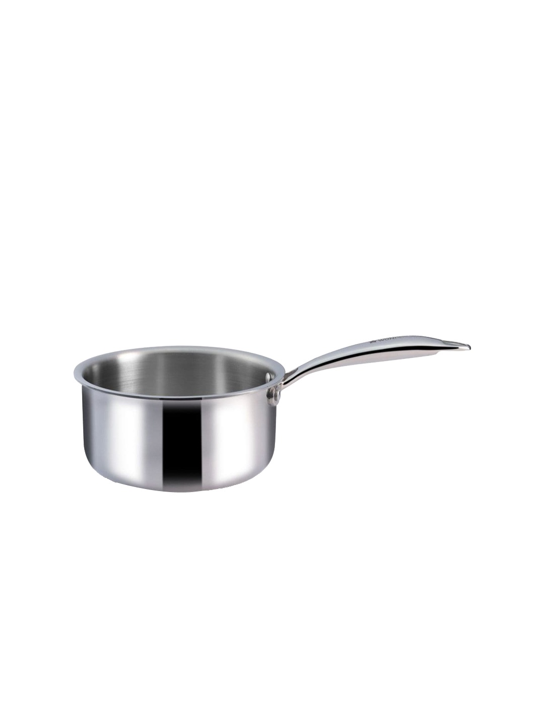 

Wonderchef Silver-Toned Solid Nigella Triply Stainless Steel Sauce Pan 1.5 L