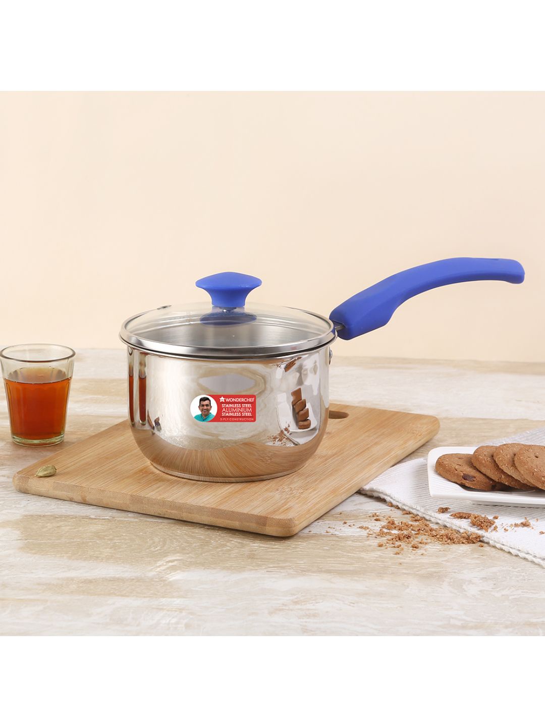 

Wonderchef Silver-Toned Nigella Stainless Steel Tea Pot with Lid 1.2 l