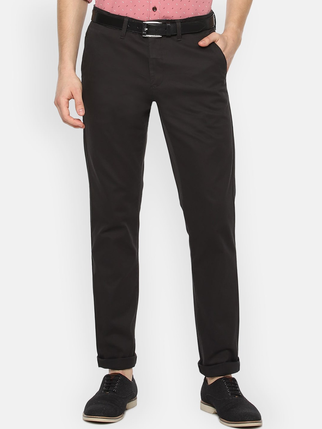 

Van Heusen Sport Men Grey Slim Fit Pure Cotton Trousers