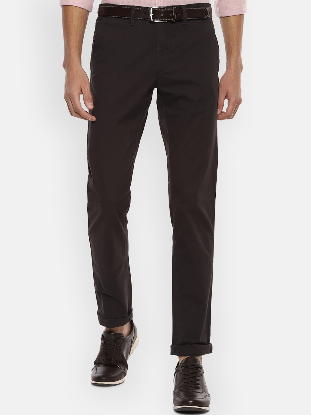 

Van Heusen Sport Men Black Slim Fit Pure Cotton Trousers